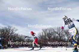 17.02.2024, Minneapolis, United States of America (USA): Nadine Faehndrich (SUI), Maja Dahlqvist (SWE), Coletta Rydzek (GER), (l-r)  - FIS world cup cross-country, individual sprint, Minneapolis (USA). www.nordicfocus.com. © Modica/NordicFocus. Every downloaded picture is fee-liable.
