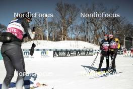 16.02.2024, Minneapolis, United States of America (USA): Coletta Rydzek (GER), Laura Gimmler (GER), (l-r)  - FIS world cup cross-country, training, Minneapolis (USA). www.nordicfocus.com. © Modica/NordicFocus. Every downloaded picture is fee-liable.