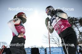 16.02.2024, Minneapolis, United States of America (USA): Roman Schaad (SUI), Alina Meier (SUI) - FIS world cup cross-country, training, Minneapolis (USA). www.nordicfocus.com. © Modica/NordicFocus. Every downloaded picture is fee-liable.