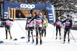 16.02.2024, Minneapolis, United States of America (USA): Victoria Carl (GER), Laura Gimmler (GER), Coletta Rydzek (GER), Katherine Sauerbrey (GER), (l-r)  - FIS world cup cross-country, training, Minneapolis (USA). www.nordicfocus.com. © Modica/NordicFocus. Every downloaded picture is fee-liable.