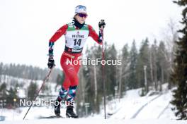 02.03.2024, Lahti, Finland (FIN): Kristin Austgulen Fosnaes (NOR) - FIS world cup cross-country, 20km, Lahti (FIN). www.nordicfocus.com. © Modica/NordicFocus. Every downloaded picture is fee-liable.