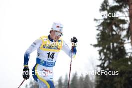 02.03.2024, Lahti, Finland (FIN): Eric Rosjoe (SWE) - FIS world cup cross-country, 20km, Lahti (FIN). www.nordicfocus.com. © Modica/NordicFocus. Every downloaded picture is fee-liable.
