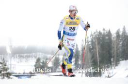 02.03.2024, Lahti, Finland (FIN): Leo Johansson (SWE) - FIS world cup cross-country, 20km, Lahti (FIN). www.nordicfocus.com. © Modica/NordicFocus. Every downloaded picture is fee-liable.