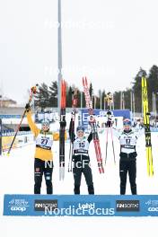 02.03.2024, Lahti, Finland (FIN): Victoria Carl (GER), Krista Parmakoski (FIN), Kerttu Niskanen (FIN), (l-r) - FIS world cup cross-country, 20km, Lahti (FIN). www.nordicfocus.com. © Modica/NordicFocus. Every downloaded picture is fee-liable.