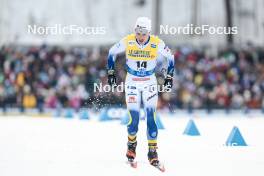 02.03.2024, Lahti, Finland (FIN): Eric Rosjoe (SWE) - FIS world cup cross-country, 20km, Lahti (FIN). www.nordicfocus.com. © Modica/NordicFocus. Every downloaded picture is fee-liable.