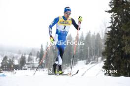02.03.2024, Lahti, Finland (FIN): Alvar Johannes Alev (EST) - FIS world cup cross-country, 20km, Lahti (FIN). www.nordicfocus.com. © Modica/NordicFocus. Every downloaded picture is fee-liable.
