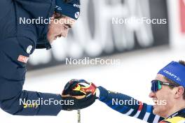 02.03.2024, Lahti, Finland (FIN): Jules Chappaz (FRA), Theo Schely (FRA), (l-r)  - FIS world cup cross-country, 20km, Lahti (FIN). www.nordicfocus.com. © Modica/NordicFocus. Every downloaded picture is fee-liable.