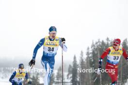 02.03.2024, Lahti, Finland (FIN): Iivo Niskanen (FIN), Henrik Doennestad (NOR), (l-r)  - FIS world cup cross-country, 20km, Lahti (FIN). www.nordicfocus.com. © Modica/NordicFocus. Every downloaded picture is fee-liable.