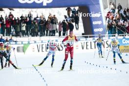 03.03.2024, Lahti, Finland (FIN): Linn Svahn (SWE), Maja Dahlqvist (SWE), (l-r)  - FIS world cup cross-country, individual sprint, Lahti (FIN). www.nordicfocus.com. © Modica/NordicFocus. Every downloaded picture is fee-liable.