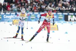 03.03.2024, Lahti, Finland (FIN): Jonna Sundling (SWE), Kristine Stavaas Skistad (NOR), (l-r)  - FIS world cup cross-country, individual sprint, Lahti (FIN). www.nordicfocus.com. © Modica/NordicFocus. Every downloaded picture is fee-liable.