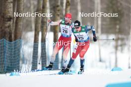 03.03.2024, Lahti, Finland (FIN): Roman Schaad (SUI), Michal Novak (CZE), (l-r)  - FIS world cup cross-country, individual sprint, Lahti (FIN). www.nordicfocus.com. © Modica/NordicFocus. Every downloaded picture is fee-liable.