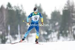 03.03.2024, Lahti, Finland (FIN): Nikita Gridin (KAZ) - FIS world cup cross-country, individual sprint, Lahti (FIN). www.nordicfocus.com. © Modica/NordicFocus. Every downloaded picture is fee-liable.