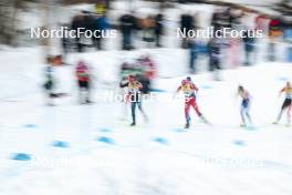 03.03.2024, Lahti, Finland (FIN): Artistic photo of third group, women race - FIS world cup cross-country, individual sprint, Lahti (FIN). www.nordicfocus.com. © Modica/NordicFocus. Every downloaded picture is fee-liable.