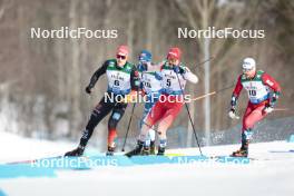 03.03.2024, Lahti, Finland (FIN): Jan Stoelben (GER), Janik Riebli (SUI), (l-r)  - FIS world cup cross-country, individual sprint, Lahti (FIN). www.nordicfocus.com. © Modica/NordicFocus. Every downloaded picture is fee-liable.