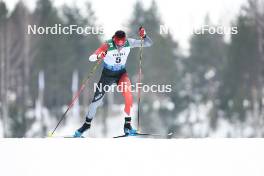 03.03.2024, Lahti, Finland (FIN): Antoine Cyr (CAN) - FIS world cup cross-country, individual sprint, Lahti (FIN). www.nordicfocus.com. © Modica/NordicFocus. Every downloaded picture is fee-liable.