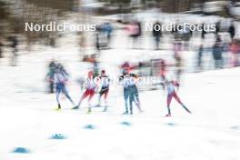 03.03.2024, Lahti, Finland (FIN): Artistic photo of the fourth group, mens race- FIS world cup cross-country, individual sprint, Lahti (FIN). www.nordicfocus.com. © Modica/NordicFocus. Every downloaded picture is fee-liable.