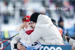 03.03.2024, Lahti, Finland (FIN): Valerio Grond (SUI), Janik Riebli (SUI), Roman Schaad (SUI), (l-r)  - FIS world cup cross-country, individual sprint, Lahti (FIN). www.nordicfocus.com. © Modica/NordicFocus. Every downloaded picture is fee-liable.