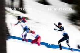03.03.2024, Lahti, Finland (FIN): James Clinton Schoonmaker (USA), Michael Hellweger (ITA), (l-r)  - FIS world cup cross-country, individual sprint, Lahti (FIN). www.nordicfocus.com. © Modica/NordicFocus. Every downloaded picture is fee-liable.