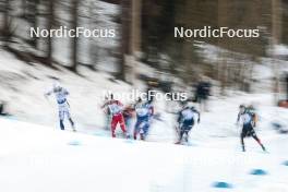 03.03.2024, Lahti, Finland (FIN): Artistic photo of the fifth group, mens race- FIS world cup cross-country, individual sprint, Lahti (FIN). www.nordicfocus.com. © Modica/NordicFocus. Every downloaded picture is fee-liable.