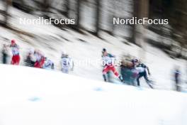 03.03.2024, Lahti, Finland (FIN): Artistic photo of the third group, mens race- FIS world cup cross-country, individual sprint, Lahti (FIN). www.nordicfocus.com. © Modica/NordicFocus. Every downloaded picture is fee-liable.