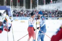 03.03.2024, Lahti, Finland (FIN): Valerio Grond (SUI), Joni Maki (FIN), (l-r)  - FIS world cup cross-country, individual sprint, Lahti (FIN). www.nordicfocus.com. © Modica/NordicFocus. Every downloaded picture is fee-liable.