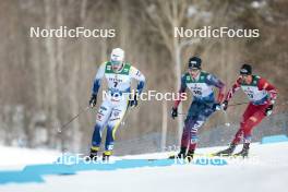 03.03.2024, Lahti, Finland (FIN): Emil Danielsson (SWE), James Clinton Schoonmaker (USA), (l-r)  - FIS world cup cross-country, individual sprint, Lahti (FIN). www.nordicfocus.com. © Modica/NordicFocus. Every downloaded picture is fee-liable.