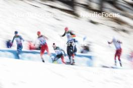 03.03.2024, Lahti, Finland (FIN): Artistic photo of the fourth group, mens race- FIS world cup cross-country, individual sprint, Lahti (FIN). www.nordicfocus.com. © Modica/NordicFocus. Every downloaded picture is fee-liable.