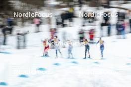 03.03.2024, Lahti, Finland (FIN): Artistic photo of fourth group, womens race- FIS world cup cross-country, individual sprint, Lahti (FIN). www.nordicfocus.com. © Modica/NordicFocus. Every downloaded picture is fee-liable.