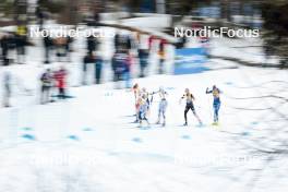 03.03.2024, Lahti, Finland (FIN): Artistic photo of fourth group, womens race- FIS world cup cross-country, individual sprint, Lahti (FIN). www.nordicfocus.com. © Modica/NordicFocus. Every downloaded picture is fee-liable.