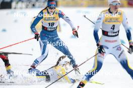 03.03.2024, Lahti, Finland (FIN): Jasmin Kahara (FIN), Johanna Hagstroem (SWE), (l-r)  - FIS world cup cross-country, individual sprint, Lahti (FIN). www.nordicfocus.com. © Modica/NordicFocus. Every downloaded picture is fee-liable.