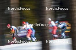 03.03.2024, Lahti, Finland (FIN): Jan Stoelben (GER), Janik Riebli (SUI), Joni Maki (FIN), Haavard Solaas Taugboel (NOR), Jaume Pueyo (ESP), (l-r)  - FIS world cup cross-country, individual sprint, Lahti (FIN). www.nordicfocus.com. © Modica/NordicFocus. Every downloaded picture is fee-liable.