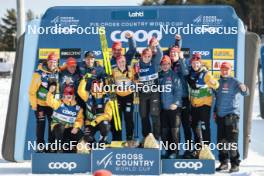03.03.2024, Lahti, Finland (FIN): Coletta Rydzek (GER) with her Team - FIS world cup cross-country, individual sprint, Lahti (FIN). www.nordicfocus.com. © Modica/NordicFocus. Every downloaded picture is fee-liable.