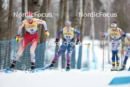 03.03.2024, Lahti, Finland (FIN): Samantha Smith (USA), Moa Lundgren (SWE), (l-r)  - FIS world cup cross-country, individual sprint, Lahti (FIN). www.nordicfocus.com. © Modica/NordicFocus. Every downloaded picture is fee-liable.