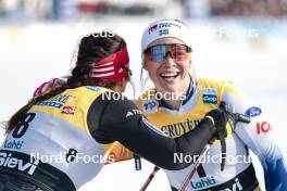 03.03.2024, Lahti, Finland (FIN): Coletta Rydzek (GER), Jonna Sundling (SWE), (l-r)  - FIS world cup cross-country, individual sprint, Lahti (FIN). www.nordicfocus.com. © Modica/NordicFocus. Every downloaded picture is fee-liable.