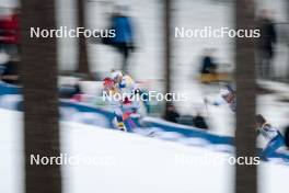03.03.2024, Lahti, Finland (FIN): Desiree Steiner (SUI), Frida Karlsson (SWE), Linn Svahn (SWE), (l-r)  - FIS world cup cross-country, individual sprint, Lahti (FIN). www.nordicfocus.com. © Modica/NordicFocus. Every downloaded picture is fee-liable.