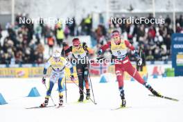 03.03.2024, Lahti, Finland (FIN): Jonna Sundling (SWE), Coletta Rydzek (GER), Kristine Stavaas Skistad (NOR), (l-r)  - FIS world cup cross-country, individual sprint, Lahti (FIN). www.nordicfocus.com. © Modica/NordicFocus. Every downloaded picture is fee-liable.
