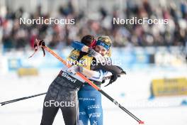 03.03.2024, Lahti, Finland (FIN): Coletta Rydzek (GER), Jasmi Joensuu (FIN), (l-r)  - FIS world cup cross-country, individual sprint, Lahti (FIN). www.nordicfocus.com. © Modica/NordicFocus. Every downloaded picture is fee-liable.