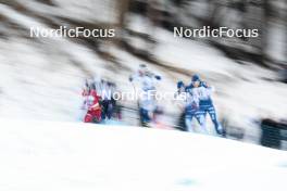 03.03.2024, Lahti, Finland (FIN): Artistic photo of the first group, mens race- FIS world cup cross-country, individual sprint, Lahti (FIN). www.nordicfocus.com. © Modica/NordicFocus. Every downloaded picture is fee-liable.
