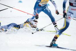 03.03.2024, Lahti, Finland (FIN): Jasmin Kahara (FIN), Johanna Hagstroem (SWE), (l-r)  - FIS world cup cross-country, individual sprint, Lahti (FIN). www.nordicfocus.com. © Modica/NordicFocus. Every downloaded picture is fee-liable.