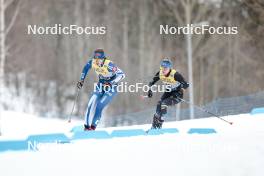 03.03.2024, Lahti, Finland (FIN): Hilla Niemela (FIN), Gina Del Rio (AND), (l-r)  - FIS world cup cross-country, individual sprint, Lahti (FIN). www.nordicfocus.com. © Modica/NordicFocus. Every downloaded picture is fee-liable.