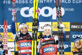 01.03.2024, Lahti, Finland (FIN): Linn Svahn (SWE), Jonna Sundling (SWE), (l-r)  - FIS world cup cross-country, team sprint, Lahti (FIN). www.nordicfocus.com. © Modica/NordicFocus. Every downloaded picture is fee-liable.