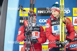 01.03.2024, Lahti, Finland (FIN): Haavard Solaas Taugboel (NOR), Even Northug (NOR), (l-r)  - FIS world cup cross-country, team sprint, Lahti (FIN). www.nordicfocus.com. © Modica/NordicFocus. Every downloaded picture is fee-liable.