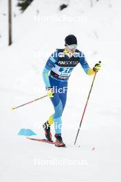 01.03.2024, Lahti, Finland (FIN): Nikita Gridin (KAZ) - FIS world cup cross-country, team sprint, Lahti (FIN). www.nordicfocus.com. © Modica/NordicFocus. Every downloaded picture is fee-liable.