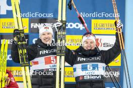 01.03.2024, Lahti, Finland (FIN): Iivo Niskanen (FIN), Lauri Vuorinen (FIN), (l-r)  - FIS world cup cross-country, team sprint, Lahti (FIN). www.nordicfocus.com. © Modica/NordicFocus. Every downloaded picture is fee-liable.