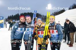 01.03.2024, Lahti, Finland (FIN): Coletta Rydzek (GER), Laura Gimmler (GER), Katharina Hennig (GER), Lisa Lohmann (GER), (l-r)  - FIS world cup cross-country, team sprint, Lahti (FIN). www.nordicfocus.com. © Modica/NordicFocus. Every downloaded picture is fee-liable.