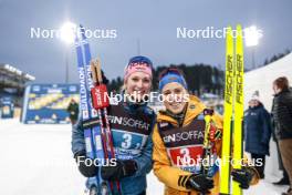 01.03.2024, Lahti, Finland (FIN): Laura Gimmler (GER), Katharina Hennig (GER), (l-r)  - FIS world cup cross-country, team sprint, Lahti (FIN). www.nordicfocus.com. © Modica/NordicFocus. Every downloaded picture is fee-liable.