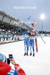01.03.2024, Lahti, Finland (FIN): Johanna Matintalo (FIN), Krista Parmakoski (FIN), (l-r)  - FIS world cup cross-country, team sprint, Lahti (FIN). www.nordicfocus.com. © Modica/NordicFocus. Every downloaded picture is fee-liable.