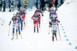 01.03.2024, Lahti, Finland (FIN): Frida Karlsson (SWE), Jonna Sundling (SWE), (l-r)  - FIS world cup cross-country, team sprint, Lahti (FIN). www.nordicfocus.com. © Modica/NordicFocus. Every downloaded picture is fee-liable.