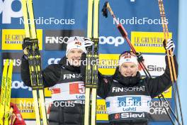 01.03.2024, Lahti, Finland (FIN): Iivo Niskanen (FIN), Lauri Vuorinen (FIN), (l-r)  - FIS world cup cross-country, team sprint, Lahti (FIN). www.nordicfocus.com. © Modica/NordicFocus. Every downloaded picture is fee-liable.