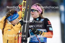 01.03.2024, Lahti, Finland (FIN): Katharina Hennig (GER), Laura Gimmler (GER), (l-r)  - FIS world cup cross-country, team sprint, Lahti (FIN). www.nordicfocus.com. © Modica/NordicFocus. Every downloaded picture is fee-liable.